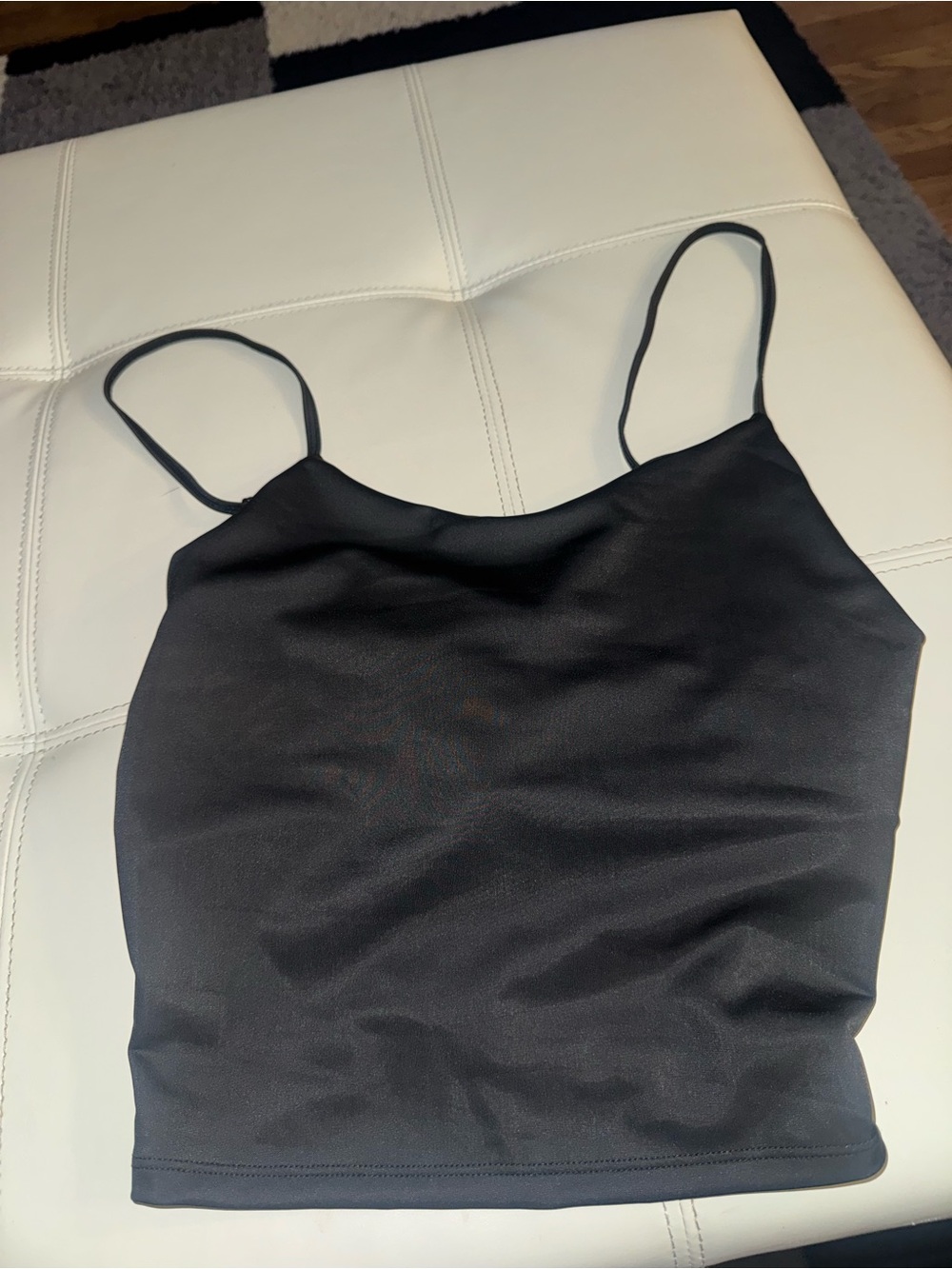 SKIMS Black Tank Top Spaghetti Strap